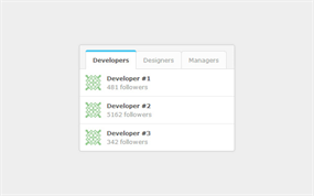 CSS3实现Tab菜单小工具